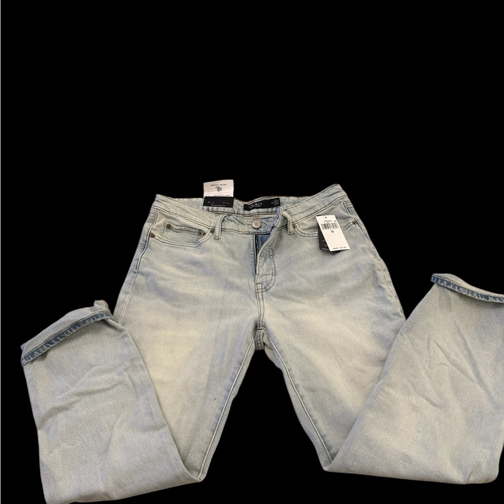 NWT Ralph Lauren Women’s Faded Blue Slim Jeans